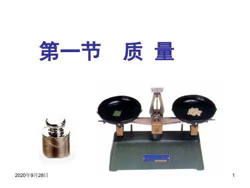 八年级物理质量PPT课件