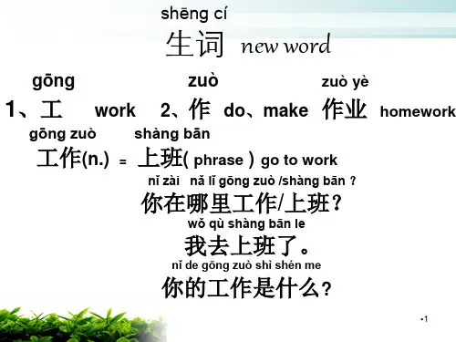轻松学中文第一册第九课PPT课件