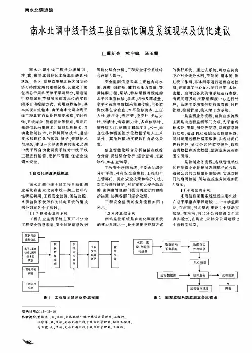 南水北调中线干线工程自动化调度系统现状及优化建议