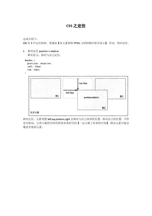 CSS教程之定位
