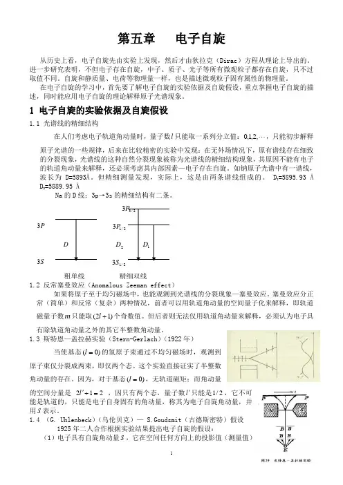 第五章电子自旋