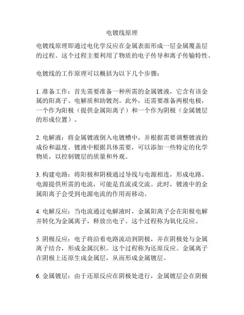 电镀线原理