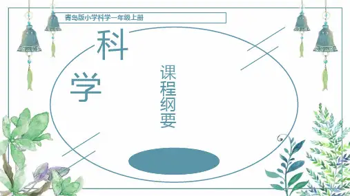 青岛版小学科学一年级上册课程纲要