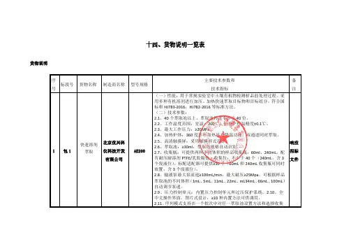快速溶剂萃取AE200产品说明书