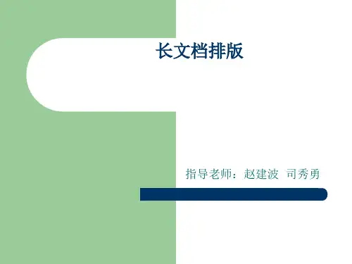 长文档排版