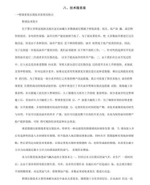 暂堵压裂技术服务方案