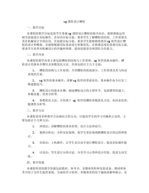 ug课程设计槽轮