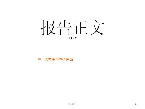 《淘宝网用户特征》PPT课件