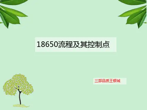 18650流程与控制点
