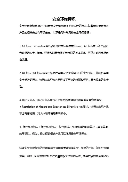 安全环保标识