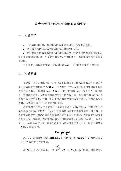 表面张力