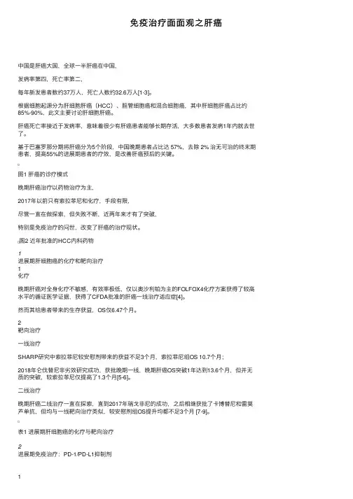 免疫治疗面面观之肝癌