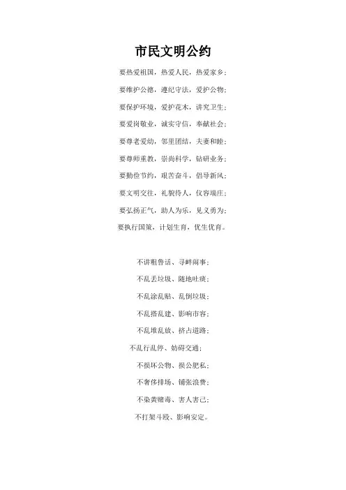公民文明公约