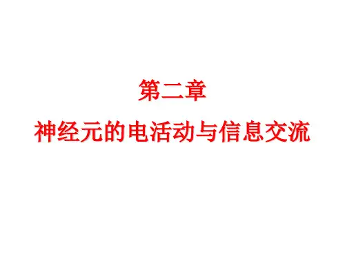 第2章  神经元的电活动与信息交流 生理心理学概论 教学课件