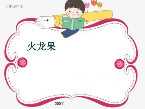 小学二年级作文《火龙果》250字(共6页PPT)