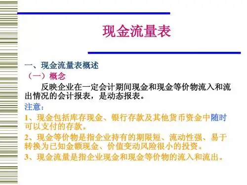现金流量表