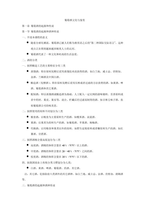 葡萄酒文化与鉴赏