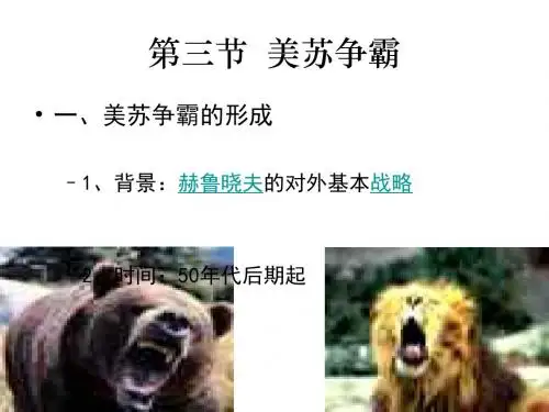 第三节--美苏争霸
