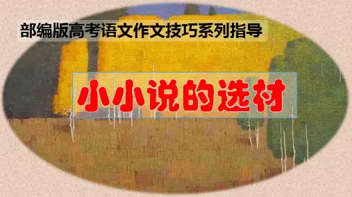 PPT《小小说的选材》部编版高考语文作文技巧系列指导