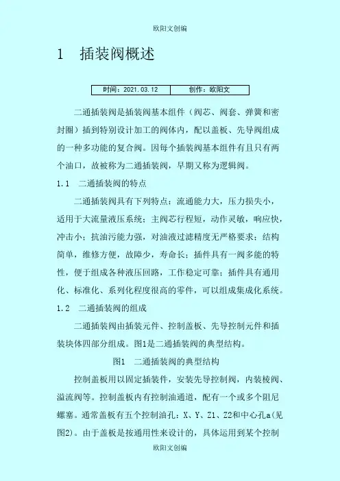 插装阀原理图之欧阳文创编