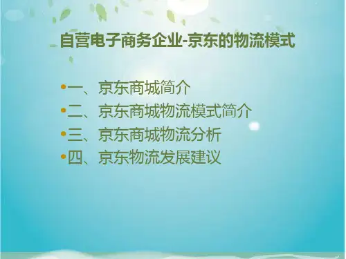 电子商务物流案例分析
