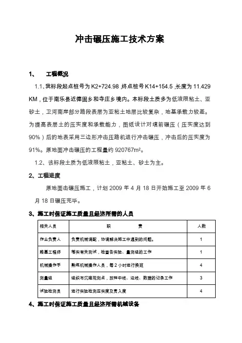 冲击碾压施工方案