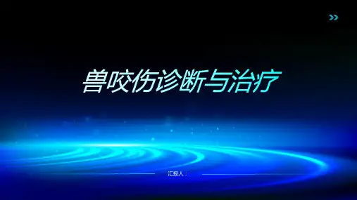 兽咬伤诊断与治疗PPT