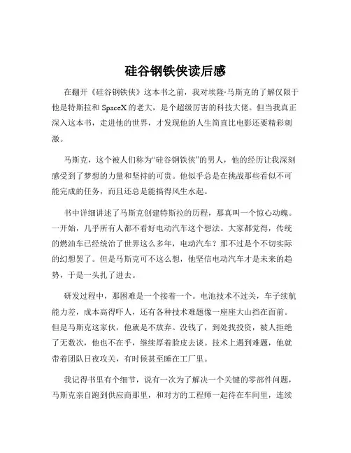 硅谷钢铁侠读后感