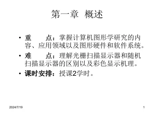 计算机图形学-第一章--概述资料