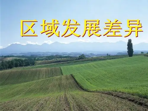 区域经济发展差异——四大地区+西部大开发