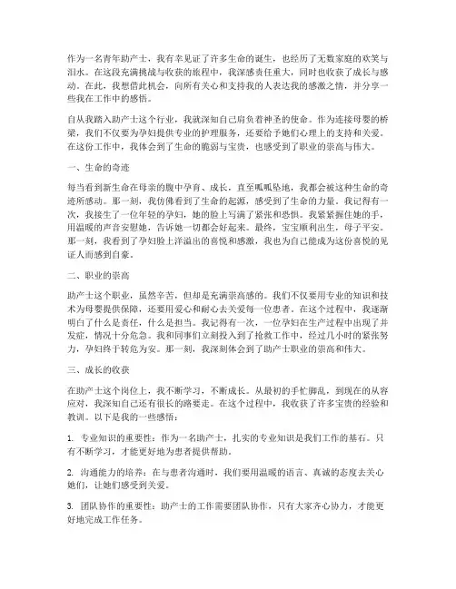 青年助产士工作感言