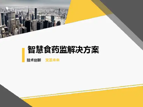 智慧食药监解决方案