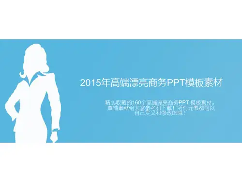 高端漂亮商务PPT模版