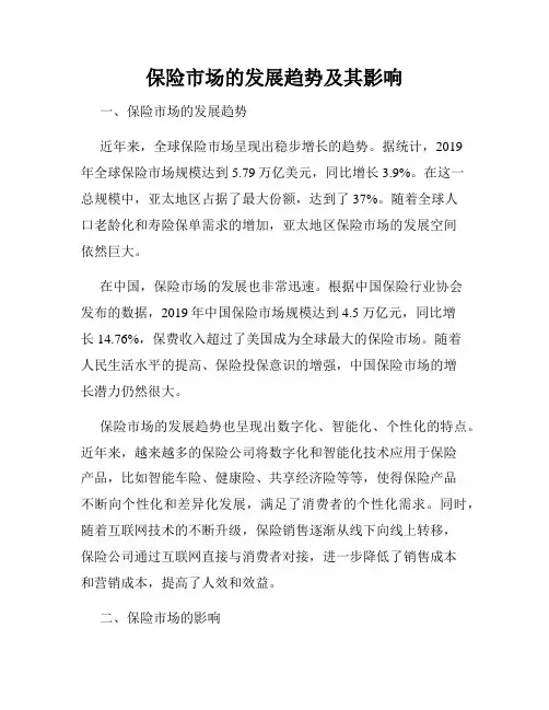 保险市场的发展趋势及其影响