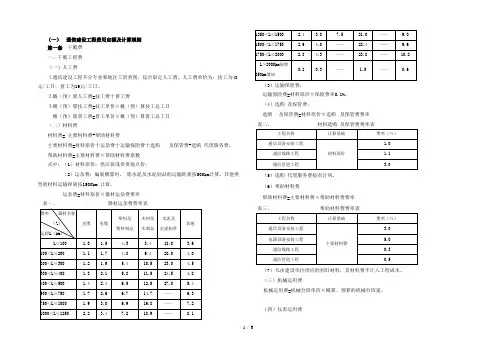 通信建设工程费用定额