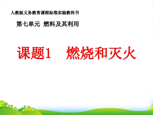 人教版九年级化学上册7.1《燃烧和灭火》课件(共11张PPT)
