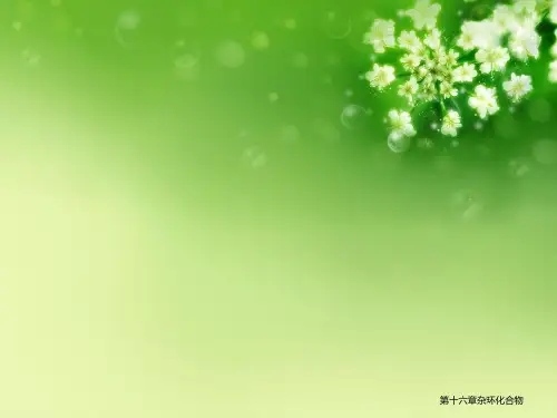 第十六章杂环化合物优秀课件
