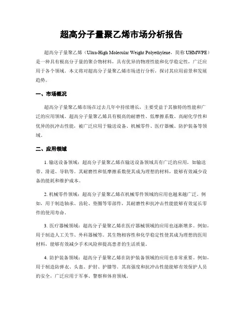 超高分子量聚乙烯市场分析报告