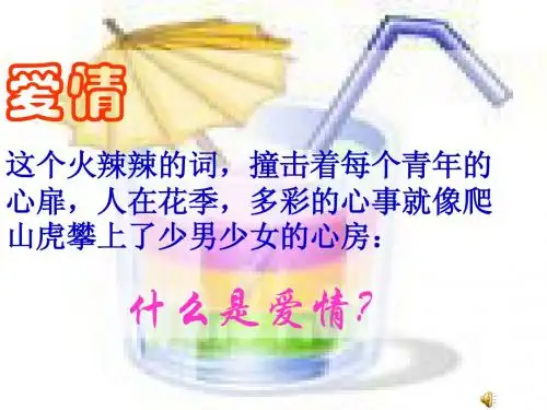 《致女儿的信》PPT