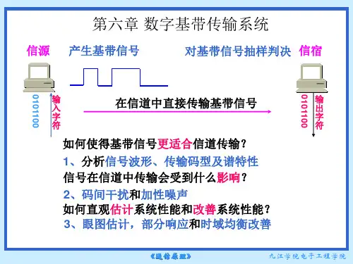 第五章数字基带传输系统(1)基带信号