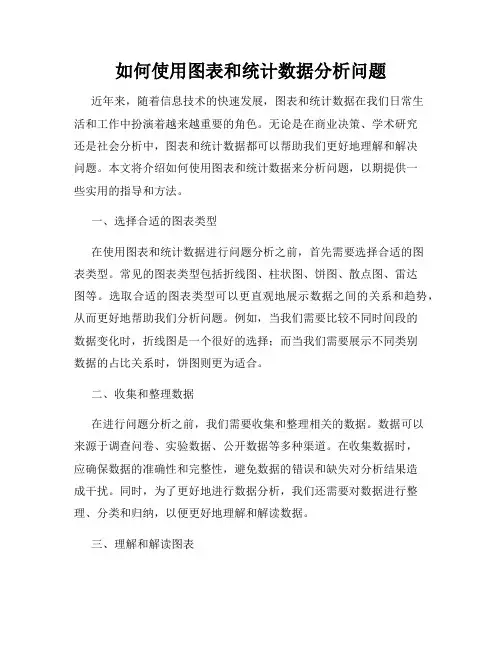如何使用图表和统计数据分析问题