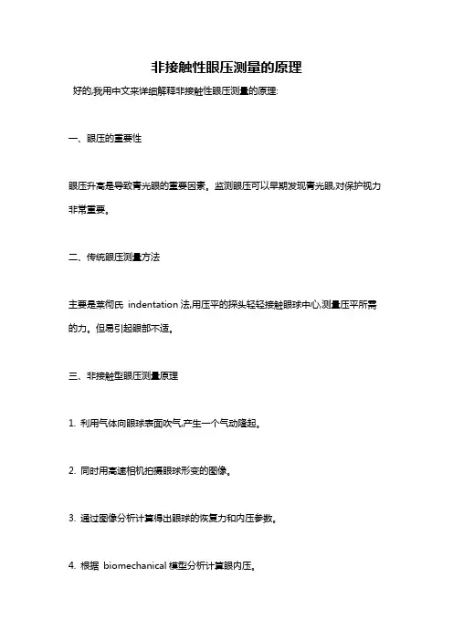 非接触性眼压测量的原理