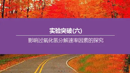 中考化学复习方案 实验突破(06)影响过氧化氢分解速率因素的探究课件