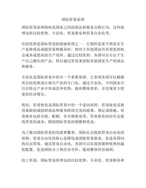 国际贸易原理