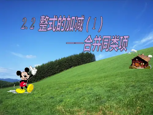 人教版教材《整式的加减》ppt课件1