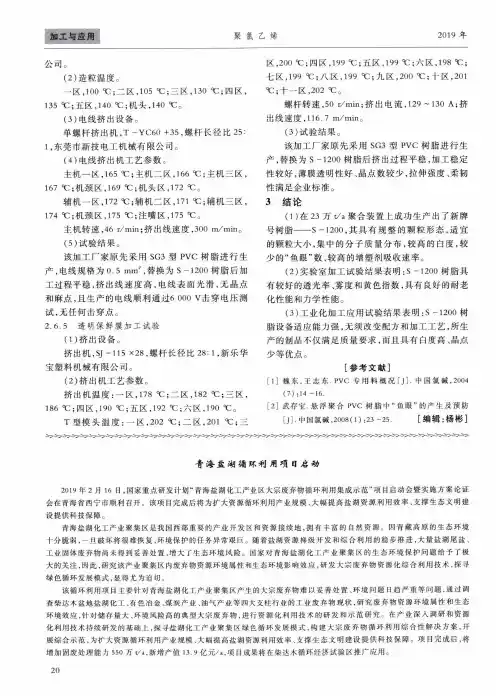 青海盐湖循环利用项目启动