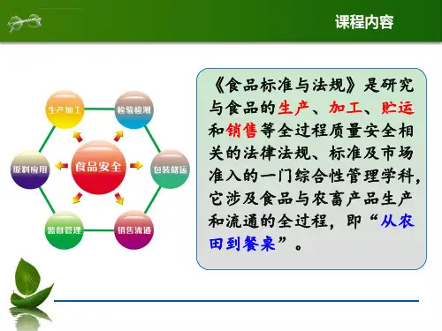 第一章食品标准基础知识ppt课件