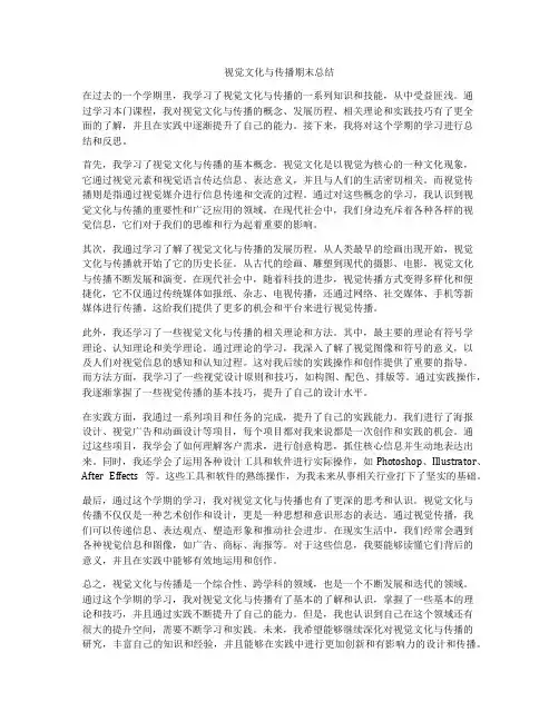 视觉文化与传播期末总结