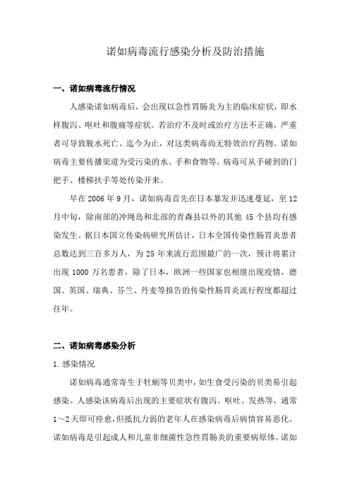诺如病毒流行感染分析及防治措施