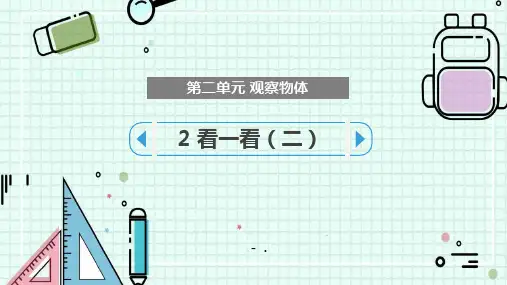 《看一看(二)》观察物体PPT课件